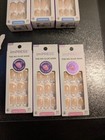 Lot Of 6 Kiss Impress Press On Nails   French Mani Snooze Mod Classic Fake Nails