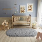 Bedroom Rug 2 6  X 5 3   Grey Fluffy Shaggy Area Rug For Kids Room