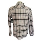 O neill Cotton Gray Black Long Sleeve Flannel Size Medium