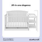 Storkcraft Steveston 5-in-1 Convertible Crib   Changer  white      Greenguard Gol