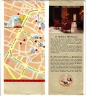 Bruxelles Palace Hotel Brussels Belgium Vintage Brochure Map Lobby Room 