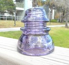 Great Purple Cd 154 Whitall Tatum Hoopskirt Style Glass Insulator  h 