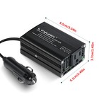 200w Power Inverter Fast Charging Dc 12v To Ac 110v 120v Converter  type-c 20w 