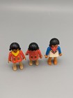 Vintage 1980s Playmobil Indians Figures People Lot Of 3