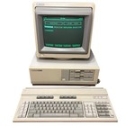 Vintage Hp Vectra Pc W  Green Crt Monitor Keyboard Dos Tested Working