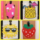 Luggage Tags Vacation Id Tag Fun Colorful Travel Accessory Suitcase Novelty Cute