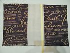 Fabric Book Cover Bible Cover Religious Print Fabric Book Cover Pick Your Size