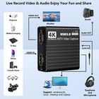 Usb 3 0 Video Capture Card Hdmi 4k Recording Box Game Live Broadcast Microphone