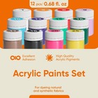 Fabric Paint For Clothes Permanent Set 12 X 20ml 0 68 Oz     Acrylic Paint For    