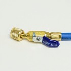 Yellow Jacket 29260 Plus Ii 1 4  Blue Charging Hose 60  W Compact Ball Valve End