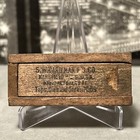Antique Wooden Wood 3    Plug Box Circa 1894 S w Cardman Mansfield Massachusetts