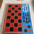Vintage Chess Set Whitman Western Publishing Co  1974 Complete With Checkers