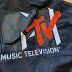 Mtv Vintage Small Union Made Black Jacket With Logo And Red Logo Hat Adjustable