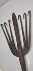 Antique Hand Forged Iron Eel Spear 7 Tine 16 Inches