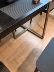 Modern Black Dining Set - Rectangular Table   6 Matching Chairs
