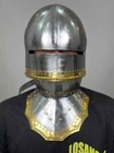 German Sallet Helmet   Medieval Knight Armor 18g Mild Steel Gothic Armor Helmet