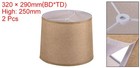 2pcs Drum Lamp Shades Linen Round Lamp Shade Lampshade Bright Brown 11 6 Inch