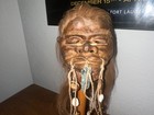 Spectacular Model Jivaro Shrunken Head-tsantsa