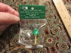 Dollhouse Miniature Brass Hurricaine Lamp Green Shade New