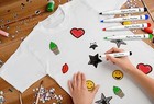 8 Pack Fabric Marker Pens Permanent Colors For Diy Textile Clothes T-shirt Shoes