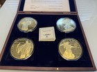 American Mint Charters Of Freedom Set - Commemorative 70mm Coins - 24k Plated