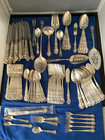 97pc Service For 12 Heritage 1847 Rogers Silverplate Forks Spoons Knives Servers
