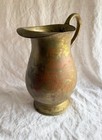 Antique Xl European Brass Pitcher