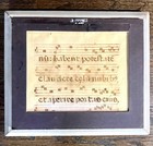 1700s Spanish Hand Painted   Framed Antiphonal Illuminated Manuscript - 2-sided 