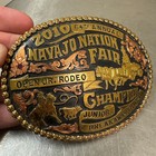 Navajo Nation Native American Rodeo Champion Roper Trophy Buckle 2010 