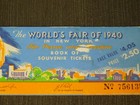 Vintage New York World s Fair Of 1940 Book Of Souvenir Tickets