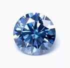 3 Ct Natural Royal Blue Diamond Round Cut Vvs1 D Grade Certified 1 Free Gift Dv8