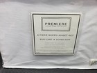New Premier Luxury Home Collection Queen White 4 Piece Sheet Set