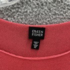 Eileen Fisher Sweater Women Xl Orange Cotton Knit Lightweight Boxy Pullover