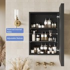 Retro-style Medicine Cabinet With 17      x27       Solid Wood Mirror Frame  Bathroom   