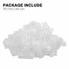 100pcs Finisher Wire Clamp Self-adhesive Wire Organizer Cable Clip Holders New