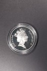 1991 Bermuda Silver  2 Dollars Yellow Crowned Heron