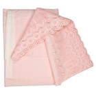 Vtg Unused Hadagi Kimono Kitsuke Undergarment Cotton Gauze   Lace  Pink