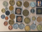  2  Collectible Junk Drawer Coin Lot Of 30  Coins Tokens Etc Look 1 Lb7oz