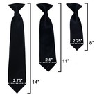 Solid Color Pre-tied Clip On Necktie For Boy
