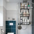 Over The Door Shower Caddy Adjustable Hanging Shower Shelves W hook Bathroom