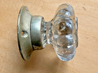 Hardware From The Past    Vintage Victorian Solid Glass Door Knob   Gorgeous