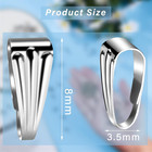 200 Pcs Pinch Bail For Jewelry Making Necklace Pendant Clasps Connectors Pinch C