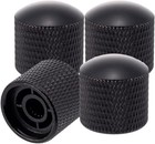 4pieces Metal Guitar Control Knobs For Volume And Tone Black