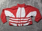 Adidas Originals Big Trefoil Full Zip Cropped Women s Track Jackets Size Xl 