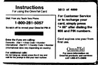 Vtg Xtramart Trees  10 Omnitel Phone Calling Card Collectible