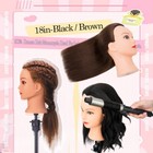 Us 100  Human Hair Mannequin Head Hairdresser Manikin Cosmetology Training Doll