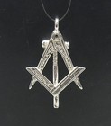 Handmade Sterling Silver Solid Stylish Masonic Pendant Hallmarked  925 New