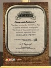 2010 Press Pass Legends The King Richard Petty Autograph Card 050 Of 125