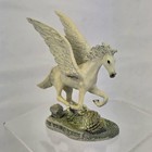 Vintage Pegasus Winged Horse Figurine Mystic Legends Crystal Evergreen