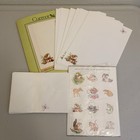 Vintage Current Inc Forest Critter Friends Stationery Set Paper Stickers 1768-0